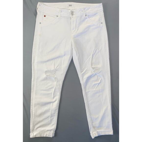 Hudson Collin Mid-Rise Skinny Rolled Flap Pocket Stretch Denim Jeans. Women's 32 - Picture 1 of 5